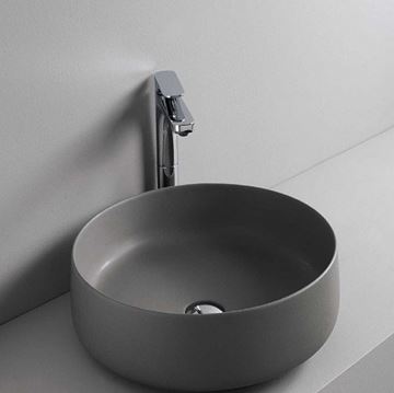ARTCERAM COGNAC umývadlová misa 42 cm, bez prepadu, Saniglaze, grey olive COL001 15,34 Obrázek - fotka