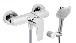 NOVASERVIS METALIA 58 sprchový set s batériou, ručná sprcha, hadica, držiak, Eco, chróm