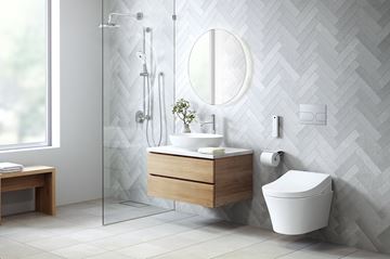 CONCEPT 100 WASHLET bidetové sedadlo, okrúhle, SoftClose 34170-CON-DUS-G Obrázek - fotka