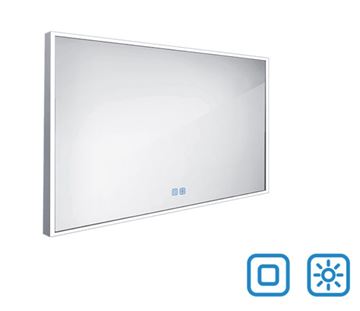 NIMCO ZP 13000 zrkadlo 120x70 cm, reverzibilné, s osvetlením, s reguláciou stmievania a teploty svetla, s dvoma senzormi