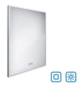 NIMCO ZP 13000 zrkadlo 60x80 cm, reverzibilné, s osvetlením, s reguláciou stmievania a teploty svetla, s dvoma senzormi