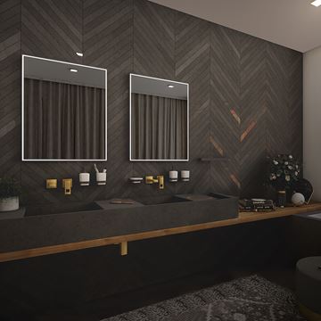 NIMCO ZP 13000 zrkadlo 60x80 cm, reverzibilné, s osvetlením, s reguláciou stmievania a teploty svetla, s dvoma senzormi ZP 13002VX Obrázek - fotka