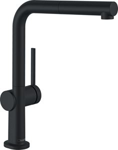 HANSGROHE TALIS M54 drezová batéria, s vyťahovacou koncovkou, EcoSmart, matná čierna