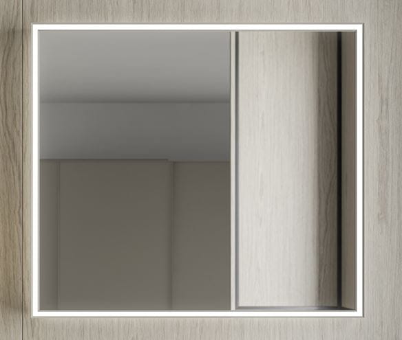 INDA PIRANO zrkadlo 80x80 cm, s osvetlením, s reguláciou stmievania S921020SA Obrázek - fotka