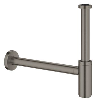 GROHE dizajnový sifón k umývadlu DN32, s prevlečnou maticou 5/4, brúsený hard graphite