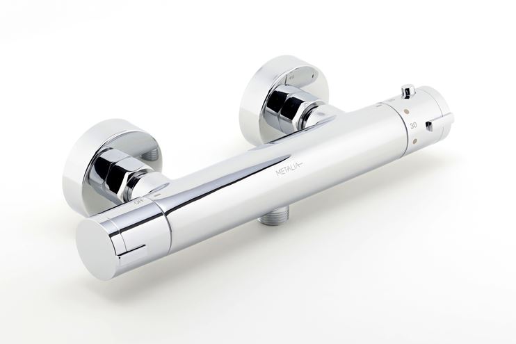 NOVASERVIS METALIA 57 sprchová nástenná termostatická batéria, so sprchovou súpravou, Eco, chróm 54960,0 Obrázek - fotka