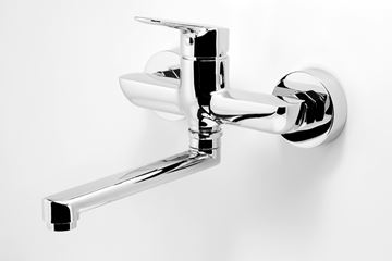 NOVASERVIS METALIA 54 umývadlová/drezová nástenná batéria, Eco, chróm 54076,0E Obrázek - fotka