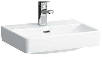 LAUFEN PRO S umývadielko 45 cm, s otvorom pre batériu a prepadom, LCC