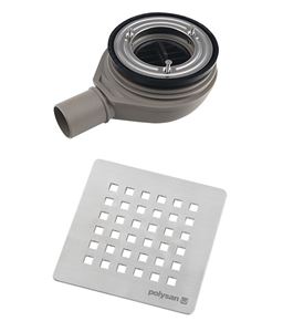 POLYSAN FLEXIA nízky vaničkový sifón pr. 90 mm, nerez