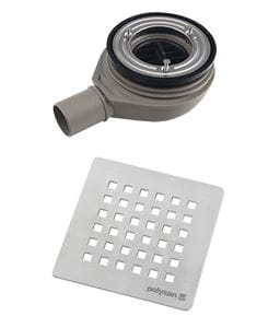 POLYSAN FLEXIA nízky vaničkový sifón pr. 90 mm, nerez