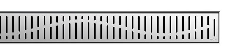 ACO SHOWERDRAIN C, C+ perforovaný rošt WAVE 1178 mm, nerez oceľ 9010.88.66 Obrázek - Hlavní obrázek