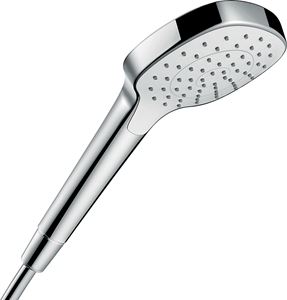 Hansgrohe CROMA E 1JET ručná sprcha pr. 110 mm, EcoSmart, biela/chróm