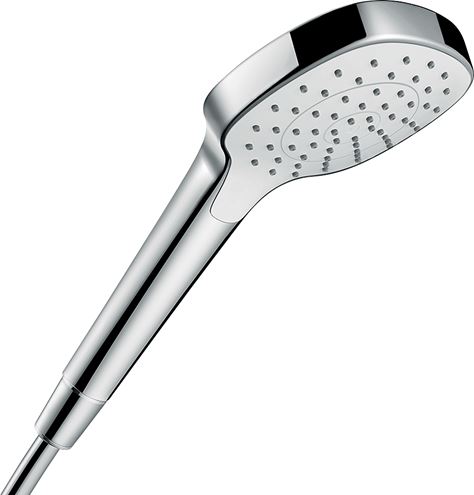 HANSGROHE CROMA E 1JET ručná sprcha pr. 110 mm, EcoSmart, biela/chróm 26816400 Obrázek - Hlavní obrázek