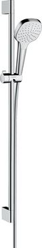 HANSGROHE CROMA SELECT E 1JET sprchová súprava 3-dielna, ručná sprcha 110x110 mm, tyč, hadica, biela/chróm