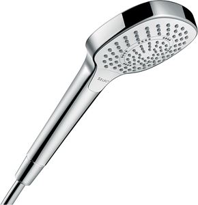 HANSGROHE CROMA SELECT E 3JET ručná sprcha 110x110 mm, 3 prúdy, biela/chróm