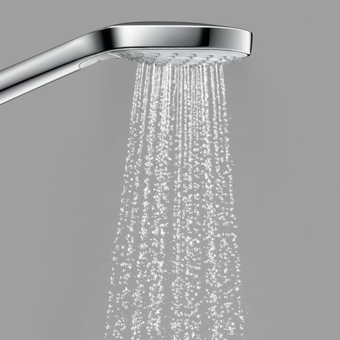 HANSGROHE CROMA SELECT E 3JET ručná sprcha 110x110 mm, 3 prúdy, biela/chróm 26812400 Obrázek - fotka