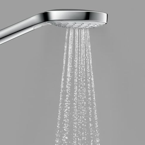 HANSGROHE CROMA SELECT E 3JET ručná sprcha 110x110 mm, 3 prúdy, biela/chróm 26812400 Obrázek - fotka