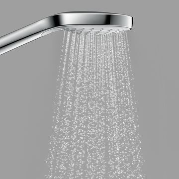 HANSGROHE CROMA SELECT E 3JET ručná sprcha 110x110 mm, 3 prúdy, EcoSmart, biela/chróm 26813400 Obrázek - fotka