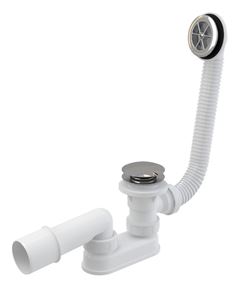 RAVAK SABINA vaničkový sifón pr. 52 mm, click clack, s prepadom, chróm