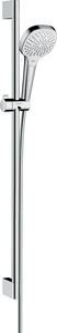 HANSGROHE CROMA SELECT E 3JET sprchová súprava 3-dielna, ručná sprcha 110x110 mm, 3 prúdy, tyč, hadica, biela/chróm