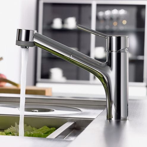 HANSGROHE TALIS M52 drezová batéria, s vyťahovacou sprškou, pre beztlakové ohrievače vody, chróm 32842000 Obrázek - fotka