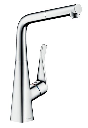HANSGROHE METRIS M71 drezová batéria, s vyťahovacou koncovkou, EcoSmart, chróm 14781000 Obrázek - Hlavní obrázek