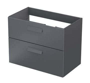 ORISTO NARVIK skrinka pod umývadlo 79,8x45,5x62 cm, 2 zásuvky, antracit