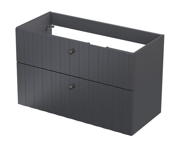 ORISTO NARVIK skrinka pod umývadlo 99,8x45,5x62 cm, 2 zásuvky, s rebrovaním, antracit NAR-RIB-100-L Obrázek - Hlavní obrázek