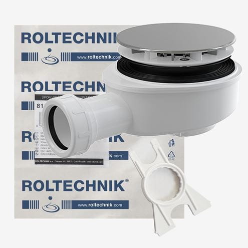 ROTH nízky vaničkový sifón pr. 90 mm, chróm 8100034 Obrázek - fotka