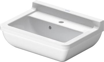 DURAVIT STARCK 3 umývadlo 50 cm, s otvorom pre batériu a prepadom