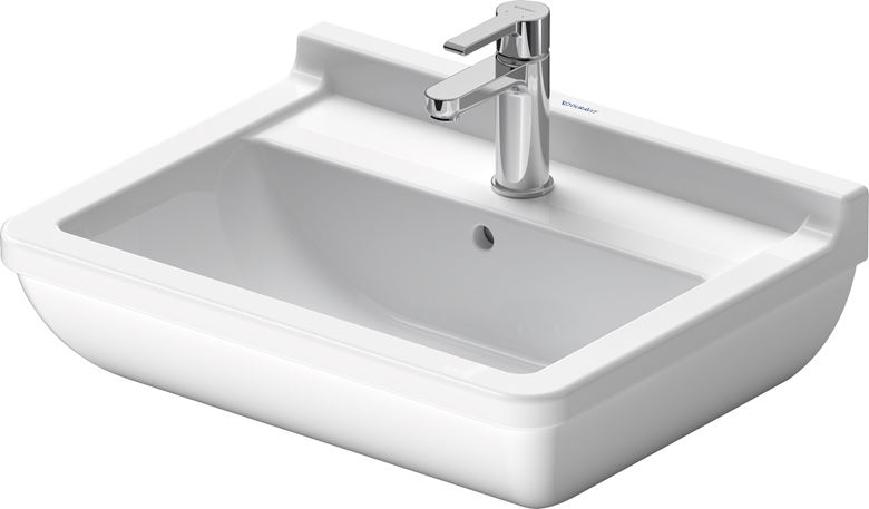DURAVIT STARCK 3 umývadlo 55 cm, s otvorom pre batériu a prepadom 0300550000 Obrázek - Hlavní obrázek