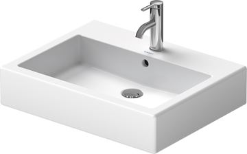DURAVIT VERO umývadlo 60 cm, s otvorom pre batériu a prepadom, brúsené 0454600027 Obrázek - fotka
