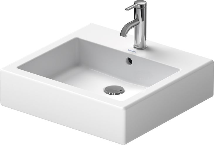 DURAVIT VERO umývadlo 50 cm, s otvorom pre batériu a prepadom 0454500000 Obrázek - fotka