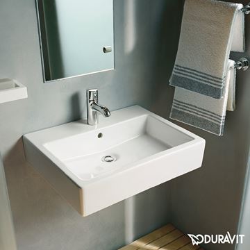 DURAVIT VERO umývadlo 50 cm, s otvorom pre batériu a prepadom 0454500000 Obrázek - fotka