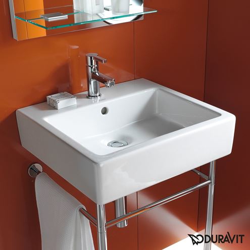 DURAVIT VERO umývadlo 50 cm, s otvorom pre batériu a prepadom, brúsené 0454500027 Obrázek - fotka