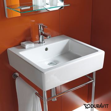 DURAVIT VERO umývadlo 50 cm, s otvorom pre batériu a prepadom, brúsené 0454500027 Obrázek - fotka
