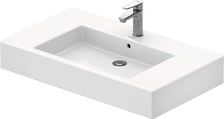 DURAVIT VERO umývadlo 70 cm, s otvorom pre batériu a prepadom, WonderGliss 03298500001 Obrázek - fotka