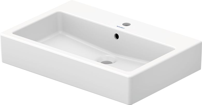 DURAVIT VERO umývadlo 70 cm, s otvorom pre batériu a prepadom, WonderGliss 04547000001 Obrázek - Hlavní obrázek