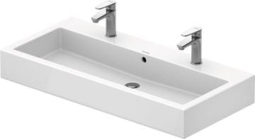 DURAVIT VERO umývadlo 100 cm, s 2 otvormi pre batérie a prepadom, brúsené, WonderGliss 04541000261 Obrázek - fotka