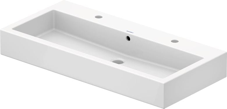DURAVIT VERO umývadlo 100 cm, s 2 otvormi pre batérie a prepadom, WonderGliss 04541000241 Obrázek - Hlavní obrázek