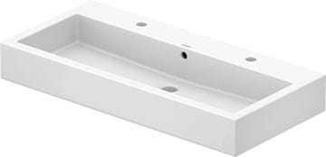 DURAVIT VERO umývadlo 100 cm, s 2 otvormi pre batérie a prepadom, WonderGliss