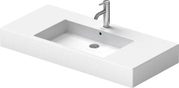 DURAVIT VERO umývadlo 105 cm, s otvorom pre batériu a prepadom, WonderGliss 03291000001 Obrázek - fotka