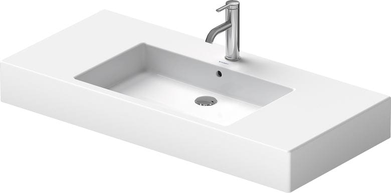 DURAVIT VERO umývadlo 105 cm, s otvorom pre batériu a prepadom, WonderGliss 03291000001 Obrázek - fotka