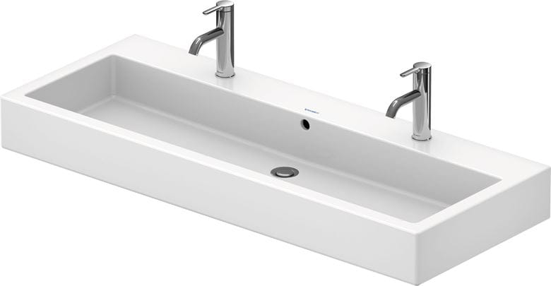 DURAVIT VERO umývadlo 120 cm, s 2 otvormi pre batérie a prepadom 0454120024 Obrázek - fotka