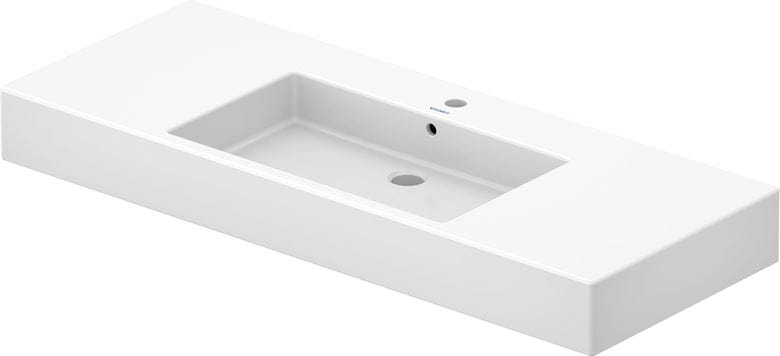 DURAVIT VERO umývadlo 125 cm, s otvorom pre batériu a prepadom, WonderGliss 03291200001 Obrázek - Hlavní obrázek