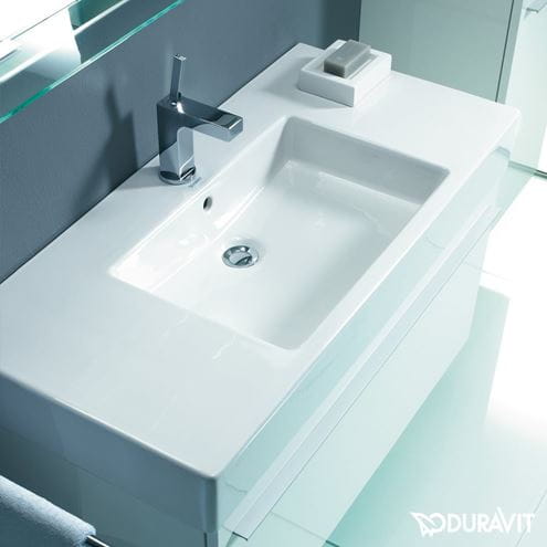 DURAVIT VERO umývadlo 125 cm, s otvorom pre batériu a prepadom, WonderGliss 03291200001 Obrázek - fotka
