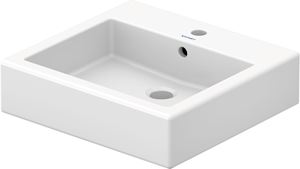 DURAVIT VERO umývadlo na dosku 50 cm, s otvorom pre batériu a prepadom, brúsené, WonderGliss