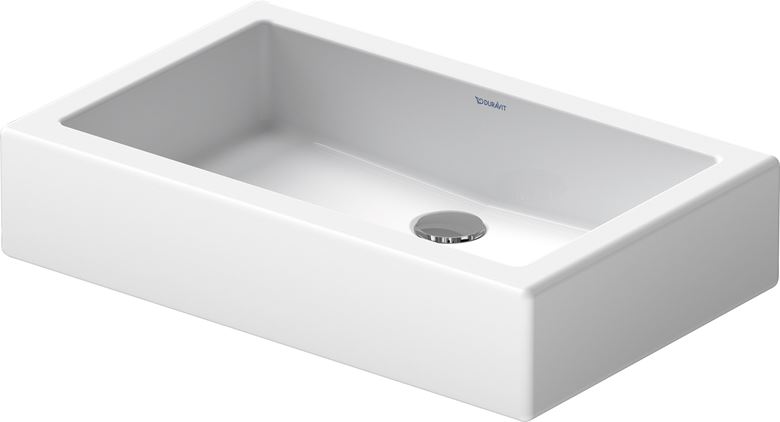 DURAVIT VERO umývadlo na dosku 60 cm, bez prepadu, WonderGliss 04556000001 Obrázek - fotka