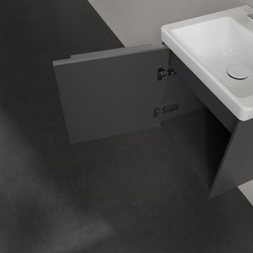 VILLEROY & BOCH VERITY EXCLUSIVE skrinka pod umývadlo 42,3x37,8x42,9 cm, 1 dvierka, pánty vľavo, Graphite A87900VR Obrázek - fotka