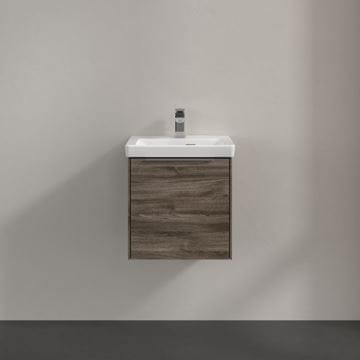 VILLEROY & BOCH VERITY EXCLUSIVE skrinka pod umývadlo 42,3x37,8x42,9 cm, 1 dvierka, pánty vľavo, Oak Stone A87900RK Obrázek - fotka